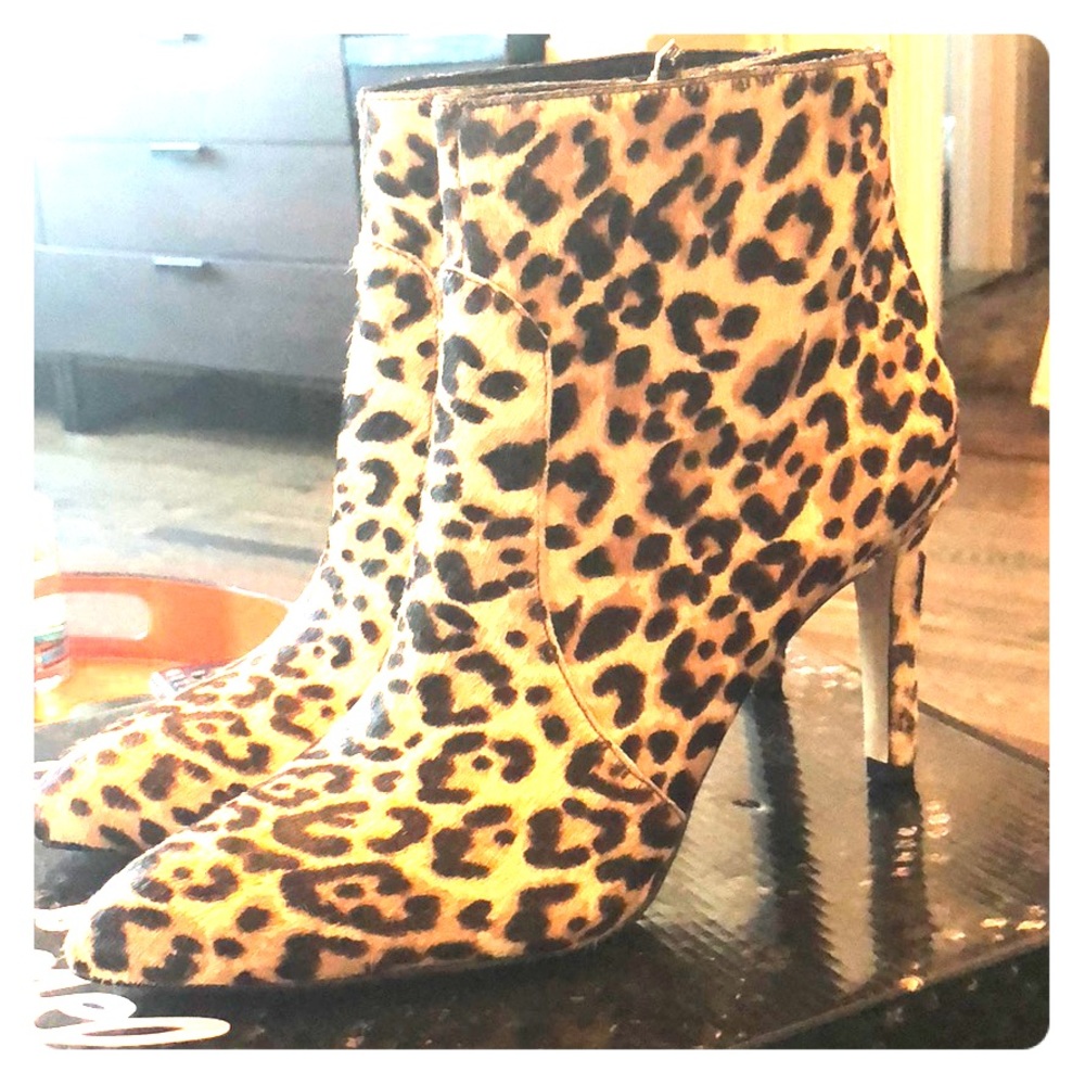 Leopard Sam Edleman booties
